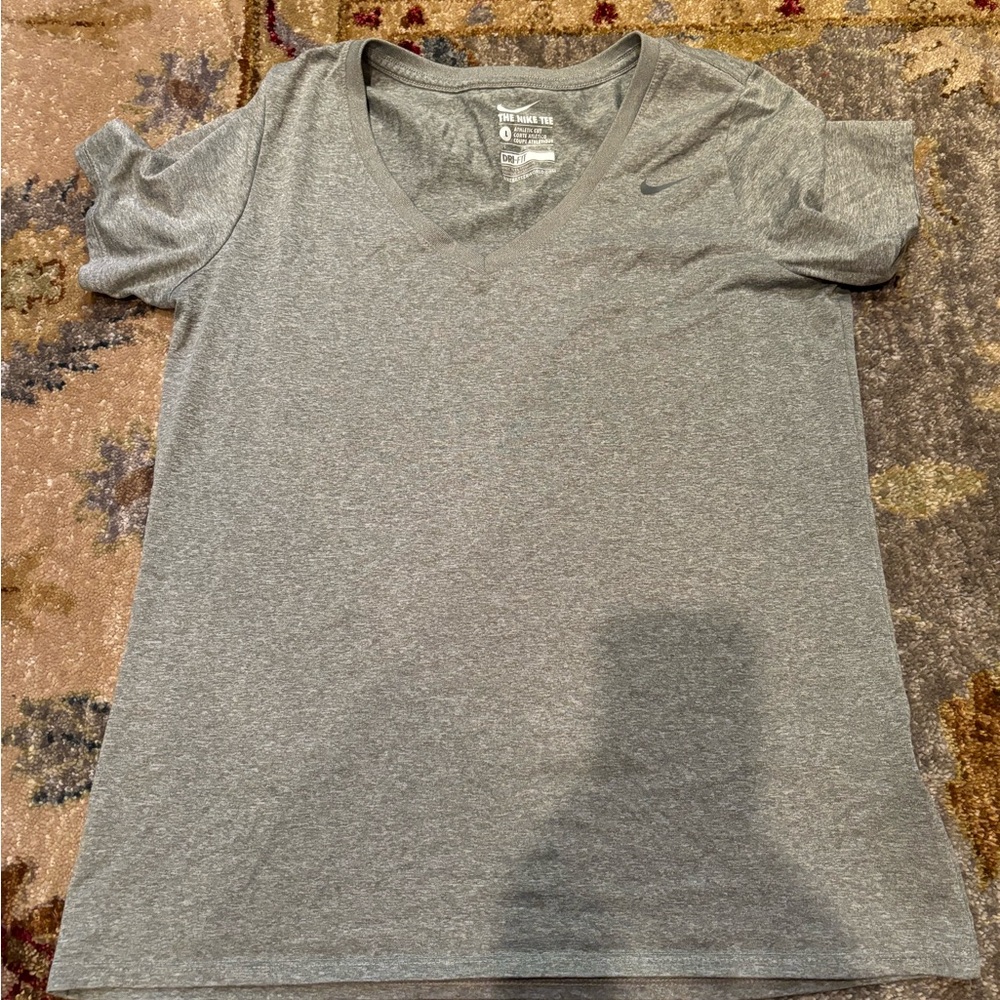 Nike Gray V-Neck T-Shirt